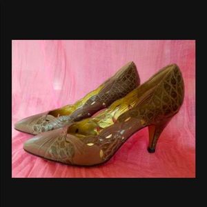 Beige "Gaudin" pumps...designer shoes